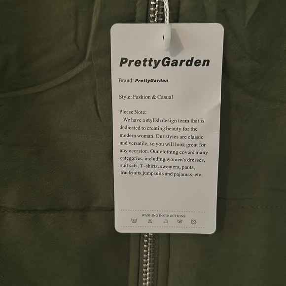New! Pretty Garden Forest Green Vest sz Small - Picture 9 of 14